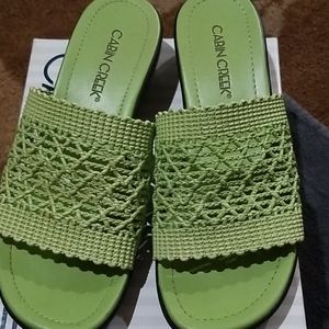 Ladies slip on sandals